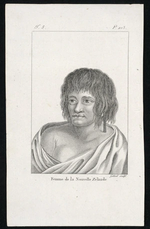 [Hodges, William] 1744-1797 :Femme de la Nouvelle Zelande. T[ome] 8, P[late] 203. Gabriel sculpt [ca 1800-1820?]