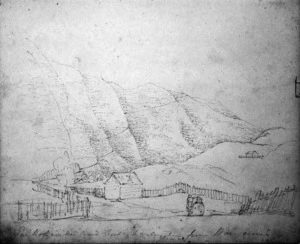 Wynyard, Robert Henry, 1802-1864 :Paekokariki road leading to Wellington from Wanganui. [1852]
