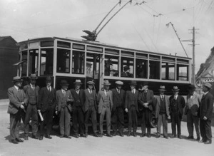 Wellington tramways first trolleybus 1924