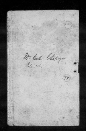 Account book of Catherine Chapman