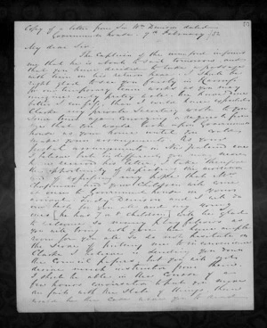 Letters - Henry Samuel Chapman to his father