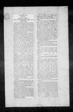 Newspaper cuttings - Victorian cases