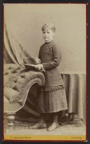 Schourup, Peter, 1837-1887 (Christchurch) fl 1885 :Portrait of unidentified girl
