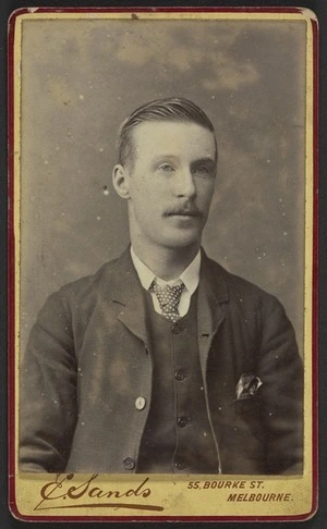 Sands, Edward (Melbourne) 1880-1900 :Portrait of unidentified man