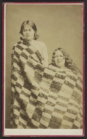 Shailer, George William (Palmerston North) 1848-1918 :Portrait of two unidentified Maori young women