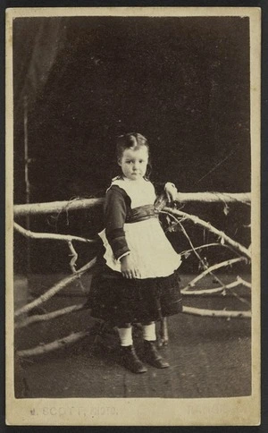 Scott, J (Rangiora) fl 1878 :Portrait of unidentified child (girl)