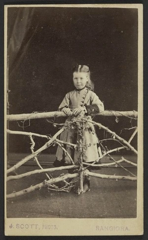 Scott, J (Rangiora) fl 1878 :Portrait of unidentified child (girl)