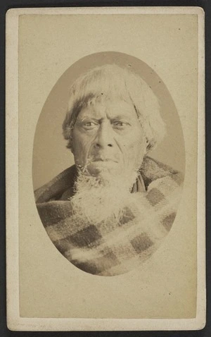 Shailer, George William (Palmerston North) 1848-1918 :Portrait of unidentified Maori man