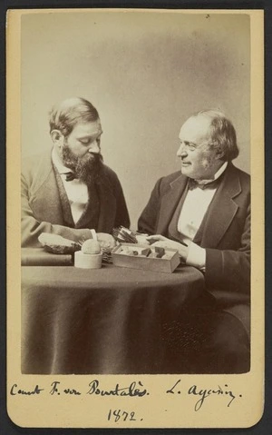 Sonrel, Antoine, -1879: Portrait of Friedrich von Pourtales and Louis Agassiz