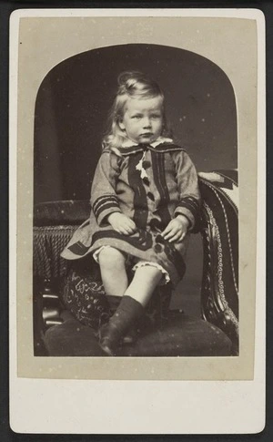 Spiller, John, active 1870s-1915: Portrait of unidentified young girl