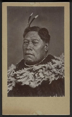 Spiller, J (Christchurch) fl 1880s :Portrait of Tamati Waka Puhi