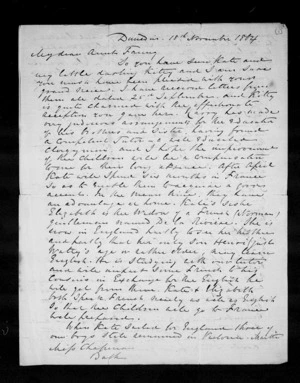 Letters from Henry Samuel Chapman and his family