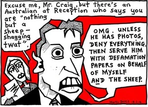 Doyle, Martin, 1956- :Excuse me, Mr Craig. 18 February 2014
