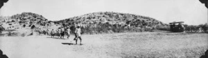 Crossing a stream during the Palestine campaign