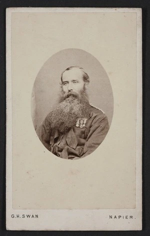 Swan, George Henry (Napier) 1833-1913 :Portrait of Major Cummings