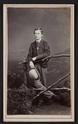 Stewart & Company (Melbourne) fl 1879-1900 :Portrait of unidentified young man