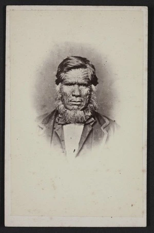 Swan & Wrigglesworth (Wellington) fl 1865: Portrait of Te Hapuku