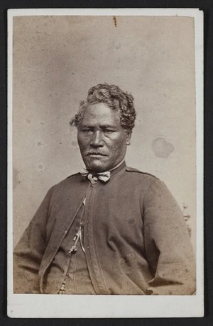 Swan & Wrigglesworth (Wellington & Napier) fl 1864-1870 :Portrait of Mokena Kohere 1812-1894