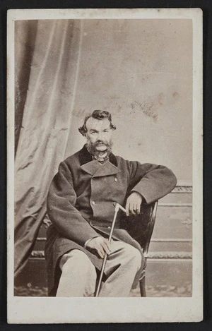 Swan & Wrigglesworth (Wellington & Napier) fl 1864-1870 :Portrait of unidentified man