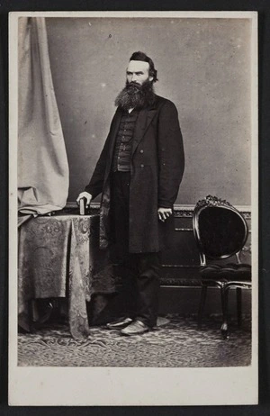 Swan & Wrigglesworth (Wellington) fl 1865 :Portrait of unidentified man