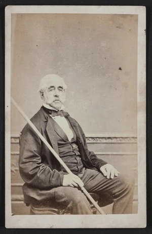 Swan & Wrigglesworth (Wellington & Napier) fl 1864-1870 :Portrait of Captain Edward Mayne, Sergeant at Arms, House of Representatives