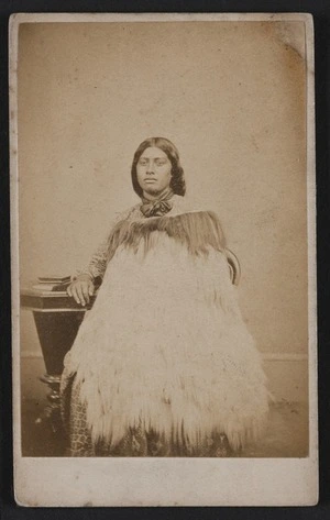 Swan & Wrigglesworth (Wellington & Napier) fl 1864-1870 :Portrait of unidentified Maori woman