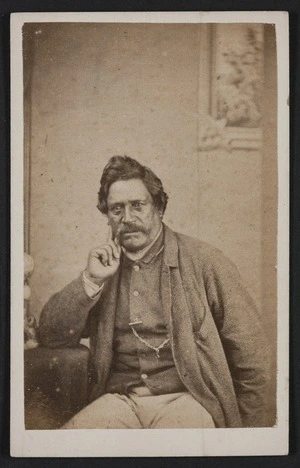 Swan & Wrigglesworth (Wellington & Napier) fl 1864-1870 :Portrait of unidentified man