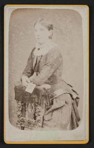 Tait, John (Hokitika) fl 1875-1878 :Portrait of unidentified woman