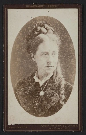 Taylor, A & G (London) fl 1800s :Portrait of unidentified woman