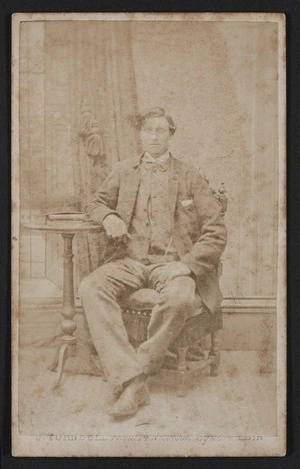Turnbull, J (Edinbrugh) fl 1860s-1880s :Portrait of unidentified man