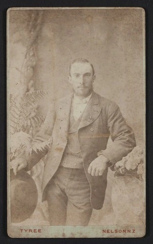 Tyree Photographic Studio (Nelson) fl 1878-1894 :Portrait of unidentified man
