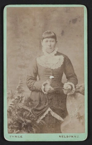 Tyree Photographic Studio (Nelson) fl 1878-1894 :Portrait of unidentified woman