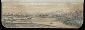 [Swainson, George Frederick], 1829-1870 :Stockade & bridge, Hutt. 1860