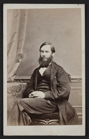 Swan & Wrigglesworth (Wellington & Napier) fl 1864-1870 :Portrait of James Crowe Richmond 1822-1898 Native Minister