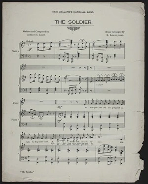 The soldier / written and composed by Albert H. Light ; music arranged by R. Leslie-Jones.