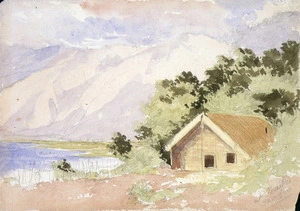 [Barraud, Charles Decimus] 1822-1897 :At Waihi, [Lake] Taupo [1871 or 1874]