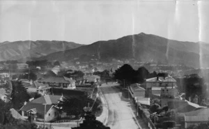 View over Karori, Wellington, looking towards Johnston's Hill