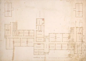 Tait, Robert 1830-1926 :Ground plan [of hospital, possibly in Edinburgh. 1870-80s].