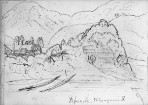 Crawford, James Coutts, 1817-1889 :Pipiriki Whanganui R[iver] [25 Dec. 1861]