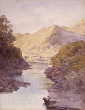 [Richmond, James Crowe], 1822-1898 :Wairoa Gorge. [1867-1869?]