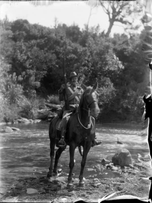 Uniformed member of the Mounted Rifles Contingent, South African War