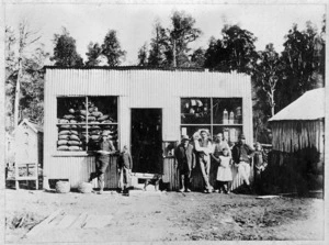 Shop front of Jackson and McCormick's general store in Taihape