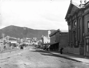 Looking along Courtenay Place, Wellington