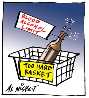 Blood alcohol limit - too hard basket. 28 July 2010