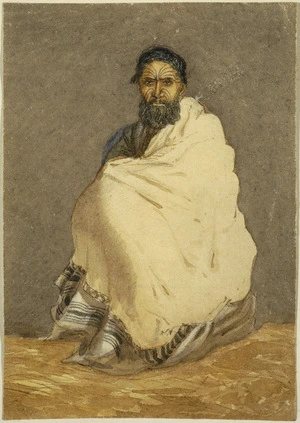 Greer, Henry Harpur, 1821-1886 (attrib): Maori chief Hori Tapeia. [ca 1864].
