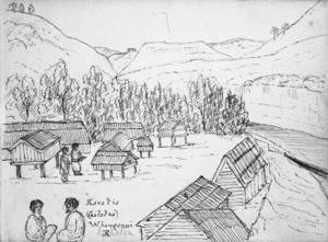 Crawford, James Coutts, 1817-1889 :Karatia (Galatea) Whanganui R[iver] [23 Dec. 1861]
