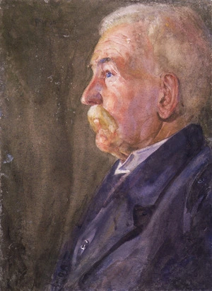 [Hodgkins, Frances Mary], 1869-1947 :[Portrait of William Mathew Hodgkins].