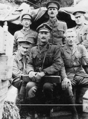 HQ staff of the Canterbury Mounted Rifles, Gallipoli, Turkey