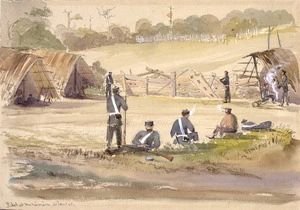 Williams, Edward Arthur 1824-1898 :Picket at Nukamuru 30 Jan[uar]y [18]65