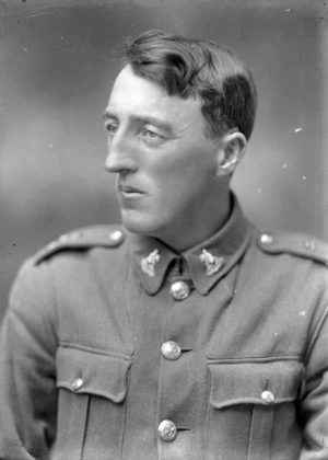 Cyril McCusker in the uniform of a mounted rifleman